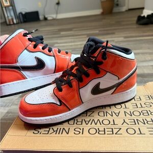 Nike Kids' High-Top Sneakers - Red and White